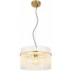 GLOBO 15698HM GORLEY závesné svietidlo D400mm 1xE27 zlatá, biela
