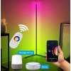 BOT Nordic smart okrúhle stojace LED svietidlo N2 140 cm WiFi RGB čierne