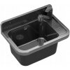 Priemyselný drez Granitan čierny polypropylén jednokomorový 50x34 cm