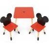 Detský drevený stolík + 2 stoličky Mickey Mouse Iconic, WD16731