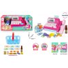 Mamido Mamido Detská pokladňa s nákupným košíkom a potravinami ružová 18ks kalkulačka