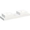 Kompaktná doska pod umývadlo s umývadlom Intedoor TRENTA Compact biela x 120 cm až 160 cm x 50 cm S výrezom