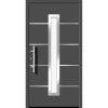 Splendoor Hliníkové vchodové dvere Moderno M410/B, antracitová metalíza, 110 Ľ