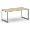 Kancelársky stôl PRIMO INSPIRE, 180x90 cm, sivostrieborná podnož, breza