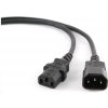CABELEXPERT kábel napájací predl., C13-C14 PC-Monitor, 0,75mm2, 1,8m