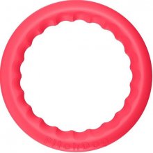 PitchDog Hračka tréningový penový kruh červený 17 cm