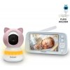 EVOLVEO Baby Monitor N5, Set videoopatrovateľky s 360 ° dohľadom, obojsmernou komunikáciou a uspávankami, ružová