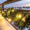 SOLIGHT LED vianočná girlanda s ihličím, 7m, 112x LED, časovač, 230V, IP44
