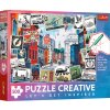 Puzzle TREFL Creative Pozdravy z Londýna 500 dielikov