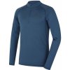 Pánske merino tričko Husky MEROW ZIP M modré, veľkosť XL
