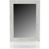 Zrkadlo v drevenom ráme 48x66cm - sivé