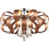 Luxera s.r.o. LUXERA 64374 RIBBON CRYSTAL 6xG9/33W,COPPER,CEILING