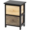 Shabby Chic COU8071 Drevená komoda s 2 zásuvkami 30x23x42cm, hnedá