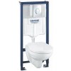 Grohe Solido Set predstenovej inštalácie, klozetu a dosky, SoftClose, tlačidlo Skate Air, chróm 39192000-GR