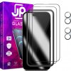 AppleMix Tvrdené sklo JP Full Pack pre Apple iPhone 16 Plus - číre 3D - sada 2 kusov + aplikátor + 2x sklo na objektív