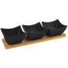 ORION Black Servírovací set misky s táckom 129202