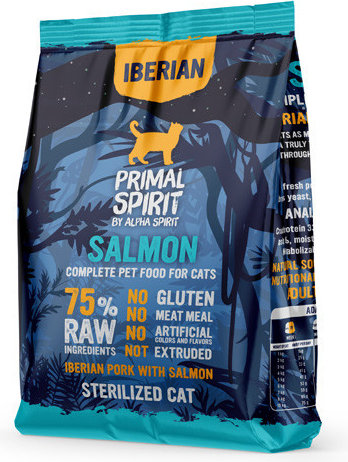 Primal Spirit Iberian Sterilized Cat 75% Salmon 1 kg