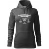 Zaobchádzať opatrne 50 - Mikina dámská Cape s kapucí - XL ( Tm. bridlica (šedozelená) )