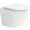 Mereo Mereo, WC závesné kapotované, Smart Flush RIMLESS, 495x360x370, keramické, vr. sedátka CSS113S, MER-VSD82T1