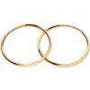 iZlato Forever Jemné kruhy v žltom zlate 2cm, hrúbka 1mm, 14K IZ31476