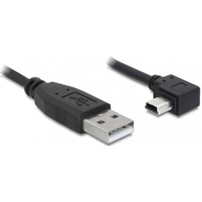 Delock kábel USB 2.0 A-samec gt; USB mini-B 5-pin samec pravoúhly, 0.5 metra (82680)