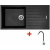 Set Sinks Perfecto 1000 Pureblack + Elasta nerez/čierná