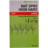 Korum Bait Spike Hook Hairs Barbed 12 Háčiky s očkom a protihrotom a tŕňom na nástrahy 5ks