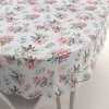 Biante Teflónový oválny obrus TF-134 Akvarelové kvety rododendrónu na bielom 60x100 cm