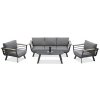 Furrore ASPEN CAFFE 3+1 záhradná sedacia súprava, sivá 006428, NOVINKA