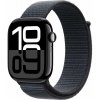 Apple Watch Series 10 42 mm klavírne čierny hliník s atramentovo fialovým prevliekacím remienkom MWWG3QC/A