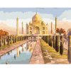 Diamondi Diamantové maľovanie - TAJ MAHAL A VÝCHOD SLNKA Rámovanie: vypnuté plátno na rám, Rozmer: 40x50 cm
