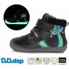 D.D.STEP Zimné barefoot topánky W073 UFO - fosforeskujúce - dark grey Veľkosť-obuvi: 20