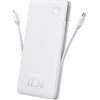 Baseus – Airpow Air Lite – powerbanka, USB, USB-C, dvojitý kábel USB-C a Lightning, 22,5 W, 10000 mAh – biela