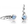 Cutie Jewellery Detské náušnice C1537B Arctic Blue -Biele zlato 585/000