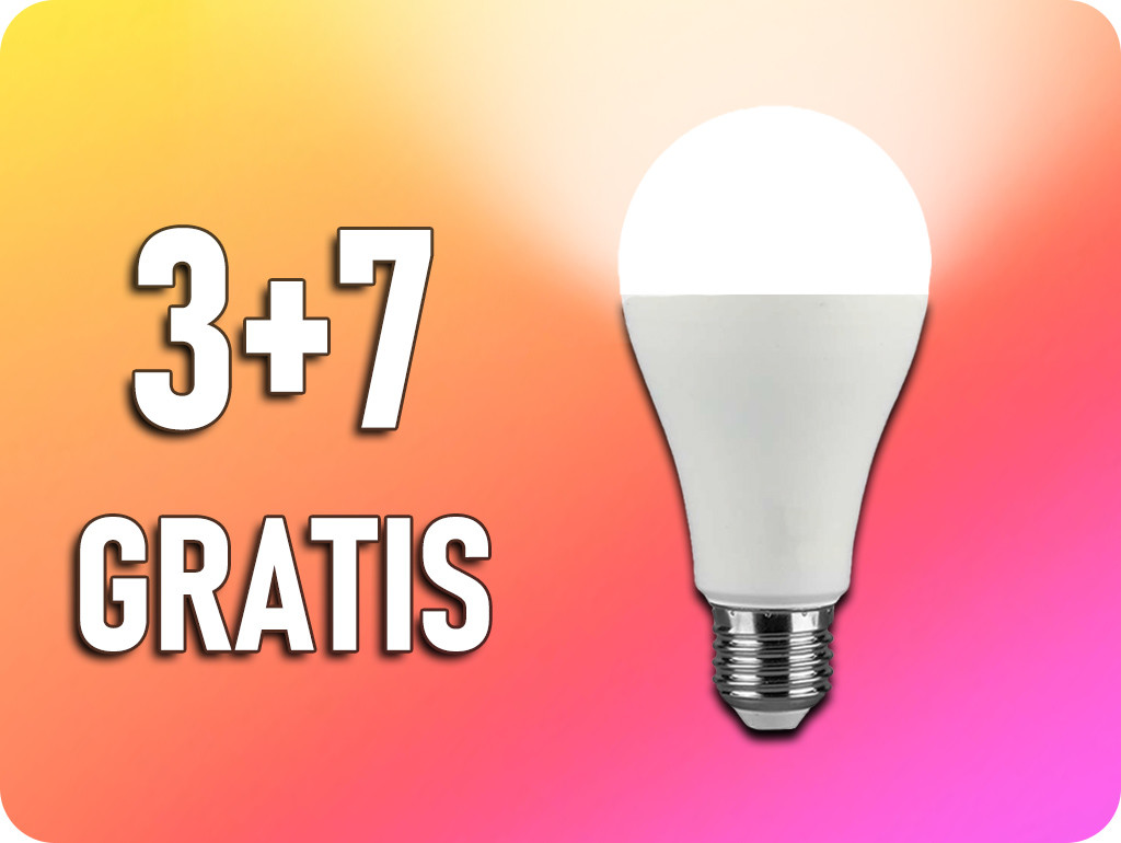 V-TAC E27 LED žiarovka 17W, 1710LM, A65, 3+7 zadarmo! Farba svetla: Teplá biela