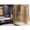 Aquatek PARTY R13 Rohový sprchový kút 100x80x195cm, krídlové dvere, chróm, číre sklo AQ PARTYR13CH100X8062
