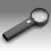Lupa s čitateľská s osvetlením 90mm 2,0x, 22mm 4,0x plastová šošovka