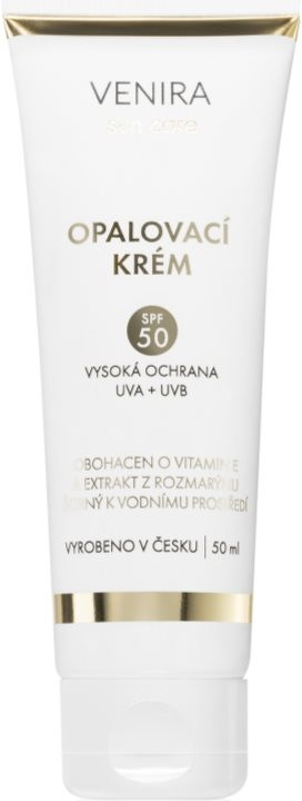 Venira opaľovací krém SPF 50 opaľovací krém s UVA a UVB filtrami 50 ml