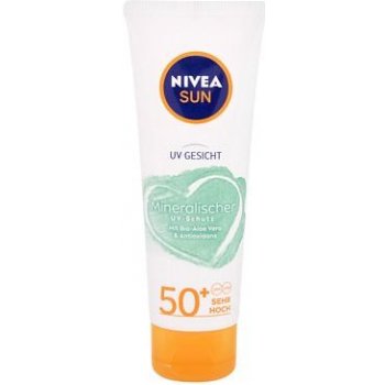 Nivea Sun Mineral UV-ochrana SPF50+ pleťový krém na opalování s minerálními filtry 50 ml