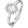 Prsteň Brosway FANCY INFINITE WHITE s oválnym trblietavým stredom - Striebro 925 Velikost prstenu: 52mm