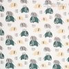 Bavlnený popelín so slonmi 1 m