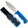Demko Knives FR-10A-BLU FreeReign DropPoint outdoorový nôž 12,5 cm, modrá, guma, puzdro Kydex MOLLE