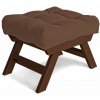 Marior HOME ALLEGRO Pouffe walnut (lněný olej) 55x47x43 cm brown