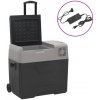 Chladiaci box s kolieskom a adaptérom čierno-sivý 40 l PP-ForU-3154636