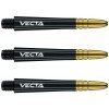 Násadky na šípky Winmau Vecta intermadiate 41mm, čierny plast, zlatý hliníkový top