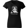 T-ričko Bernský salašnícky pes, dámske tričko s vlastným textom Farba trička: Limetková, Farba potlače: Biela, Veľkosť: L