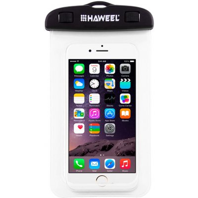 HAWEEL Apple iPhone - vodotesné - / čiré čierne