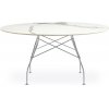 Jedálenský stôl GLOSSY XXL, viac variantov - Kartell Farba: Bílá / Chrom