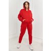Insulated set sweatshirt + trousers red tmavočervená One size Kesi 5907302882073