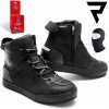 Krátke mestské motocyklové topánky REBELHORN Vandal II kožené čierne, veľkosť 42